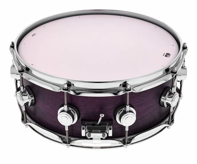 DW 14"x5.5" Birch Lavender Snare, vue de face, photo 3