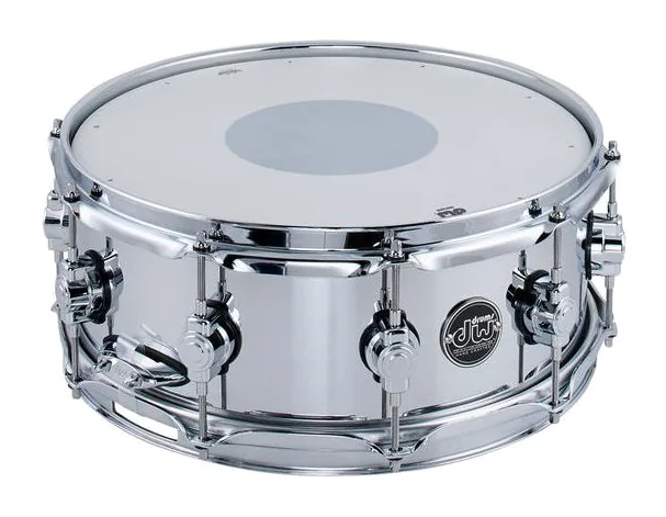 DW 14"x5,5" Performance Steel, vue de face, photo 2