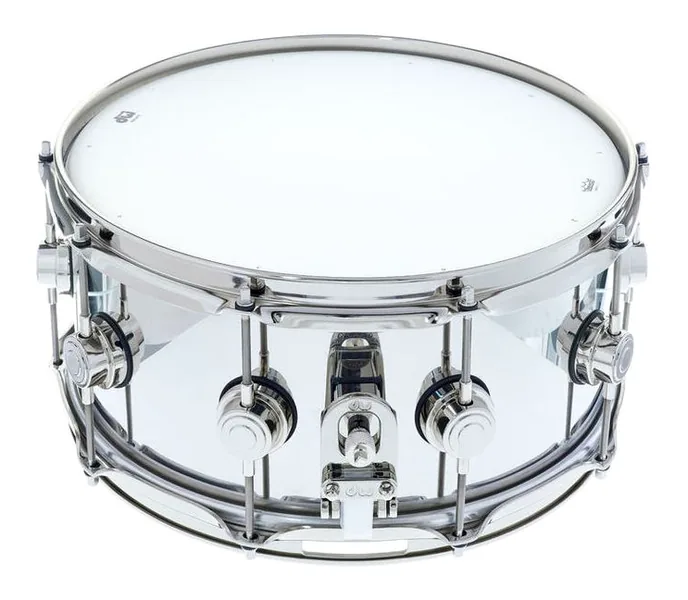 DW 14"x6,5" Stainless Steel Snare, vue de trois quarts, photo 3
