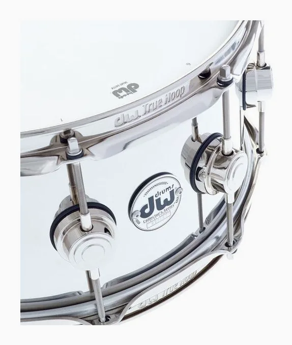 DW 14"x6,5" Stainless Steel Snare, vue de face, photo 4