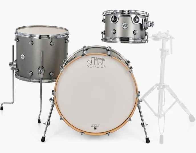 DW Design Titanium Satin 3pcs Kit, vue de près, photo 2