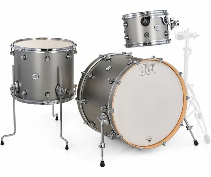 DW Design Titanium Satin 3pcs Kit, sur fond neutre, photo 3