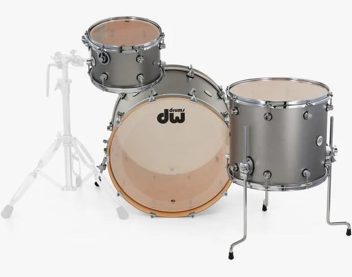 DW Design Titanium Satin 3pcs Kit, vue de trois quarts, photo 4