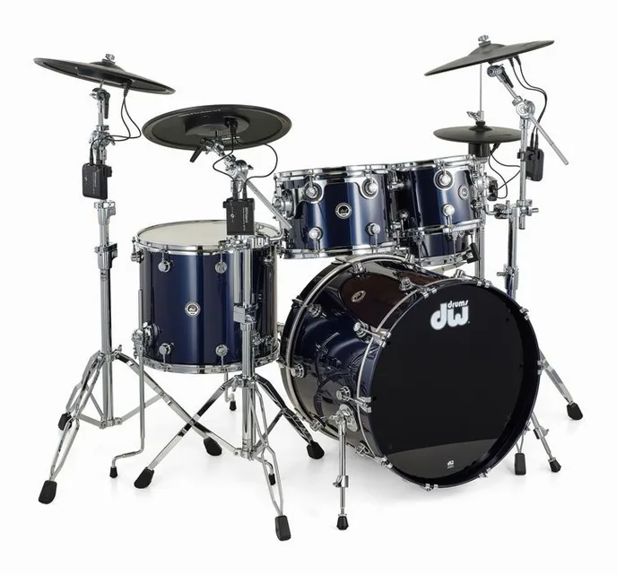 DW DWe E33 V-Cymbal Drum Kit MB, vue de dessus, photo 3