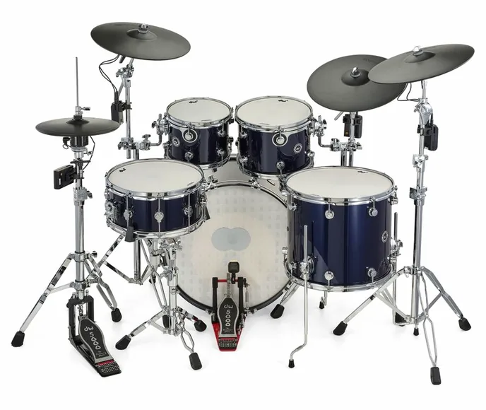 DW DWe E33 V-Cymbal Drum Kit MB, vue de profil, photo 4