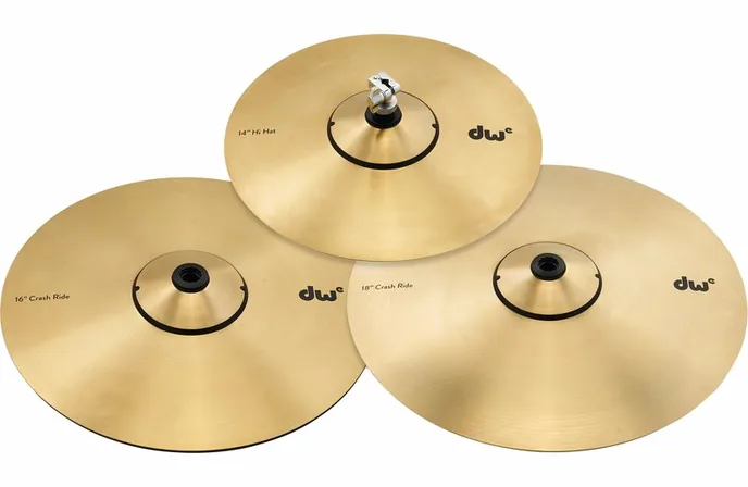 DW DWe Electronic Cymbal Pack 3pc, vue de face