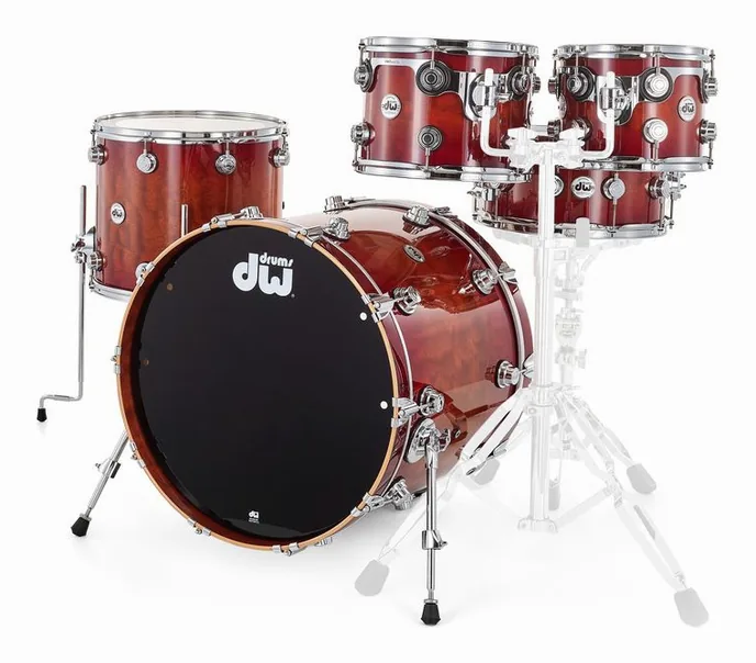 DW Exotic Giant Quilted Sapele, vue de face