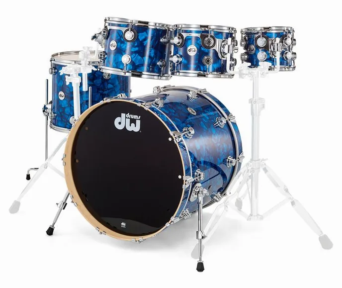 DW Finish Ply Blue Moonstone, vue de près, de face