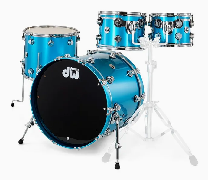 DW Finish Ply Laser Blue, vue de près, de face