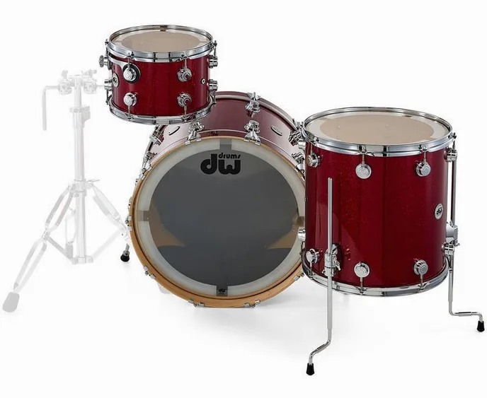 DW Finish Ply Set 1up1down Ruby, vue de dessus, photo 4