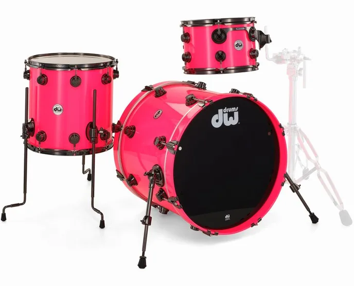 DW Lacquer Custom Neon Hot Pink, vue de profil, photo 3