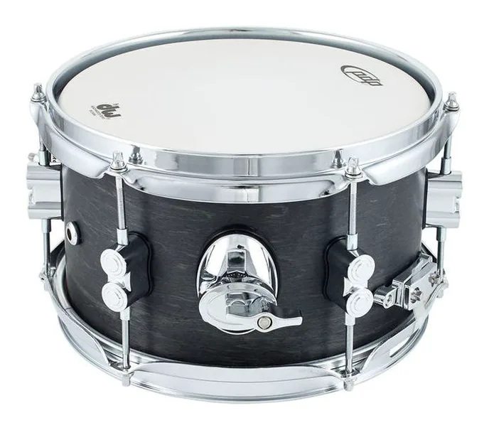 DW PDP 10"x06" Black Wax Snare, vue de profil, photo 3