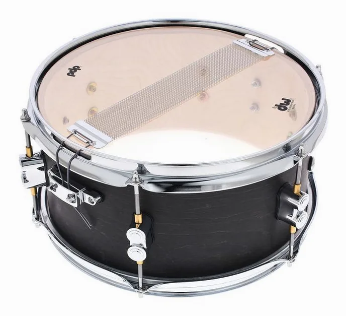 DW PDP 12"x06" Black Wax Snare, vue de dessus, photo 4
