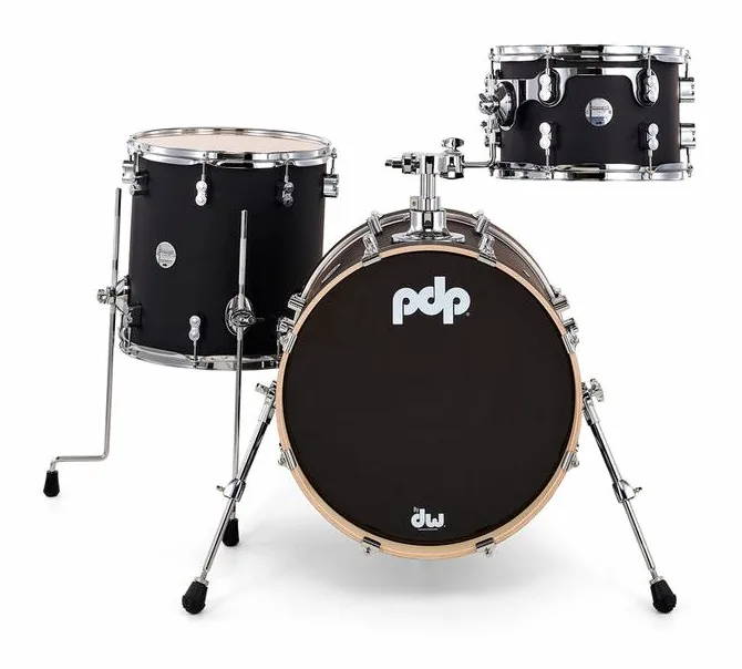 DW PDP CM Bop Satin Black, vue de trois quarts, photo 2