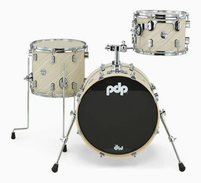DW PDP CM Bop Twisted Ivory, vue de profil, photo 2
