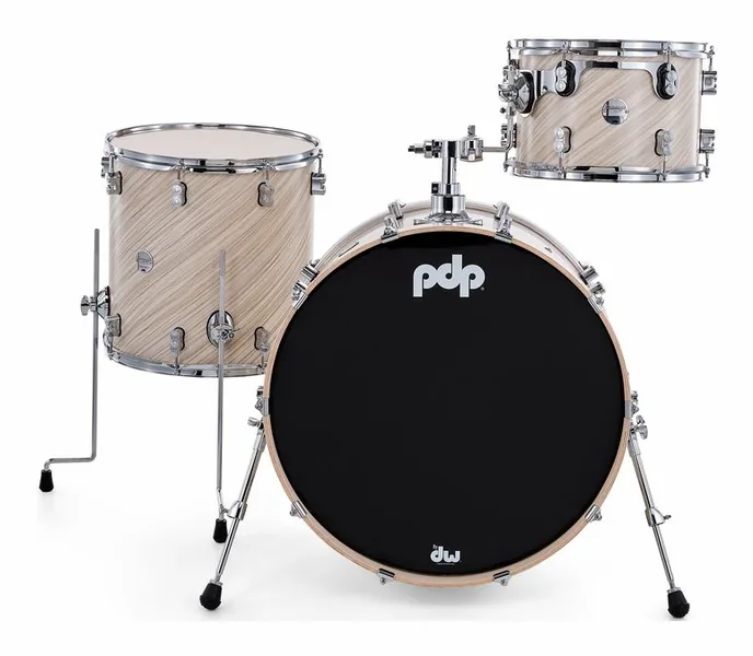 DW PDP CM Rock Twisted Ivory, vue de face, photo 2