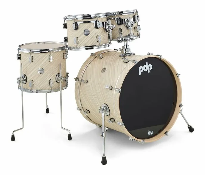 DW PDP CM4 Studio Twisted Ivory, vue de près, photo 3
