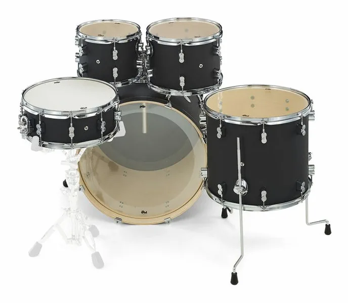 DW PDP CM5 Standard Satin Black, vue de trois quarts, photo 4