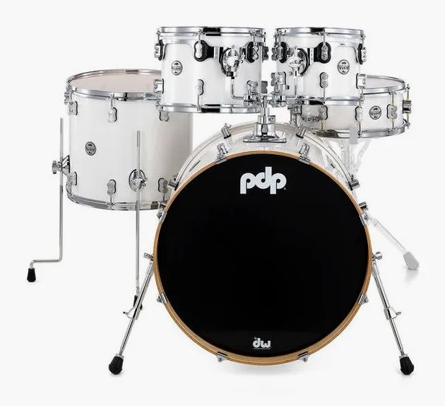 DW PDP CM5 Std. White Shell Kit, vue de face, photo 2