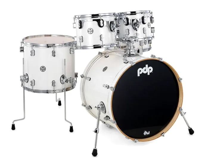 DW PDP CM5 Std. White Shell Kit, vue de dessus, photo 3