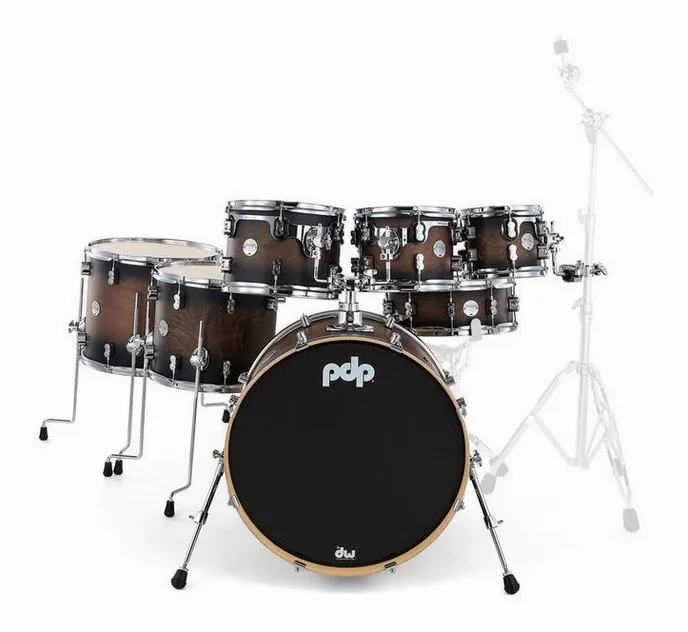 DW PDP CM7 Satin Charcoal B., vue de profil, photo 2