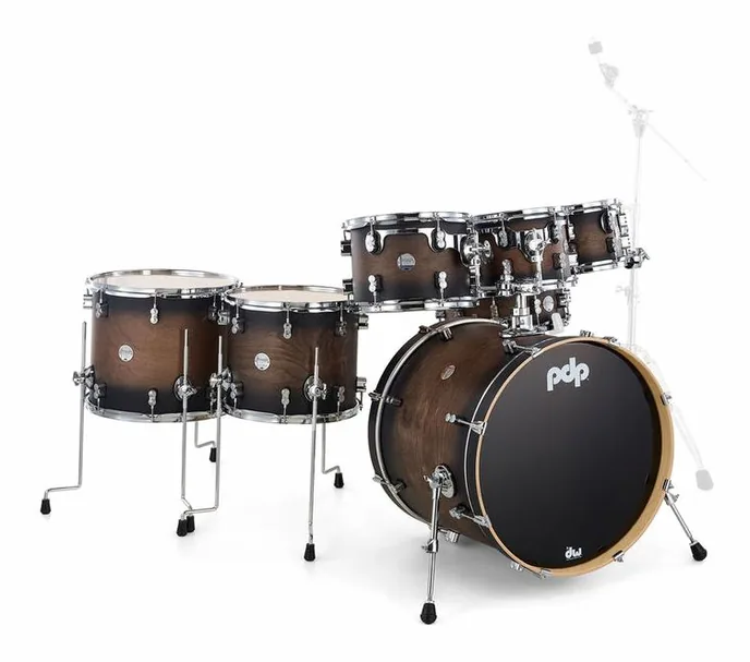 DW PDP CM7 Satin Charcoal B., vue de profil, photo 3