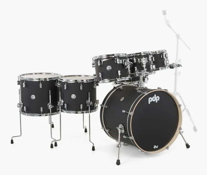 DW PDP CM7 Satin Black, vue de dessus, photo 3