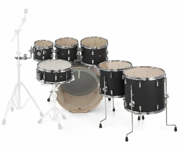 DW PDP CM7 Satin Black, vue de dessus, photo 4