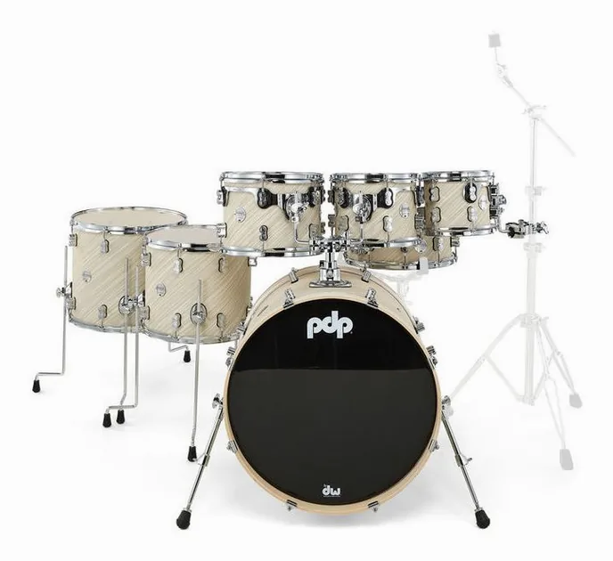 DW PDP CM7 Twisted Ivory, vue de face, photo 2