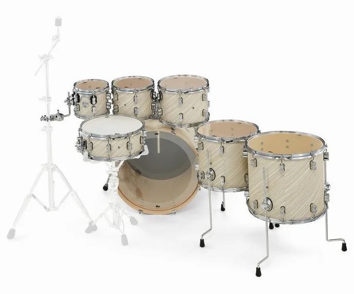 DW PDP CM7 Twisted Ivory, vue de trois quarts, photo 4