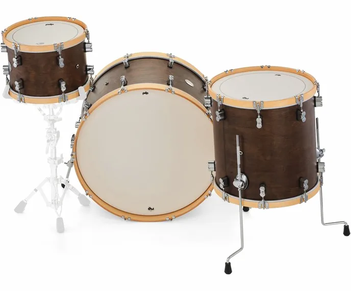 DW PDP Concept Classic 24 Walnut, vue de trois quarts, photo 4
