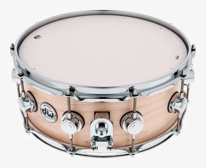 DW Satin Oil 14"x6,5" Snare Nat., vue de face, photo 3