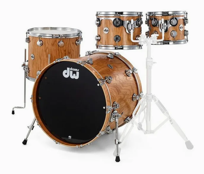 DW Satin Oil Cherry / Purple Core, vue de face