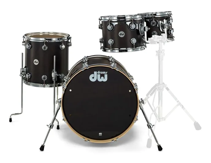 DW Satin Oil Studio Set Ebony, vue de profil, photo 2