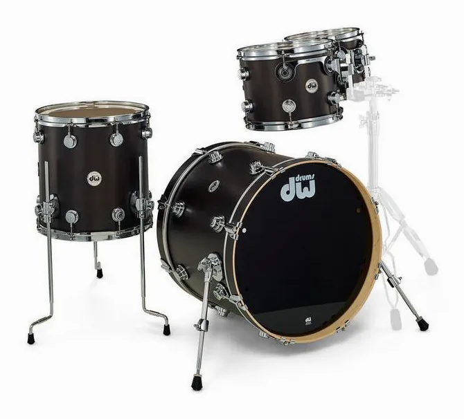 DW Satin Oil Studio Set Ebony, vue de face, photo 3