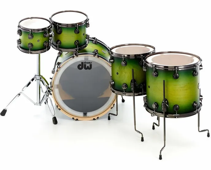 DW Satin Specialty Green Burst, vue de dessus, photo 3