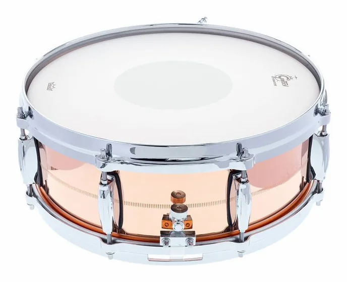 Gretsch Drums 14"x05" USA Bronze Snare Drum, sur fond neutre, photo 2