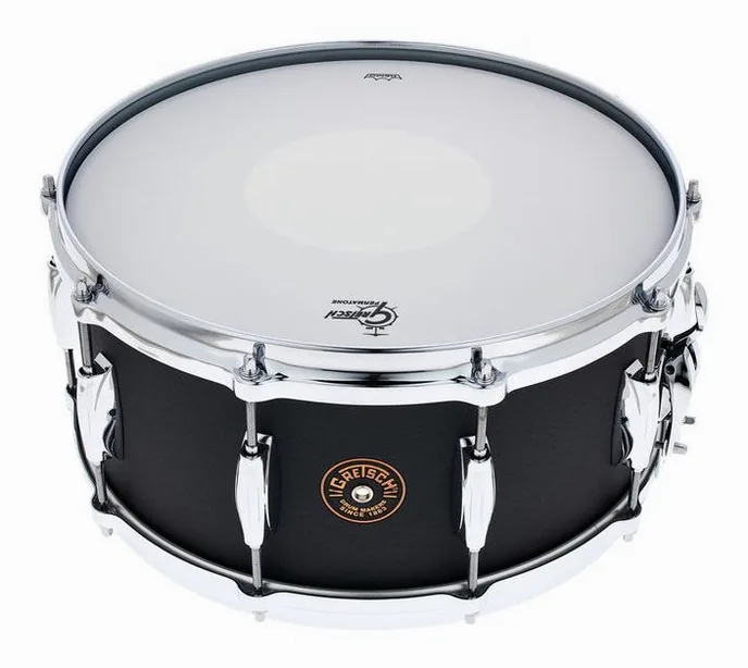 Gretsch Drums 14"x6,5" Black Copper Snare, sur fond neutre