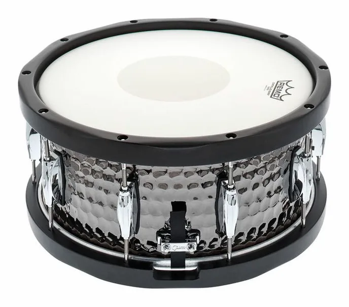 Gretsch Drums 14"x6,5" Black Hammered Sn. WH, vue de trois quarts, photo 3