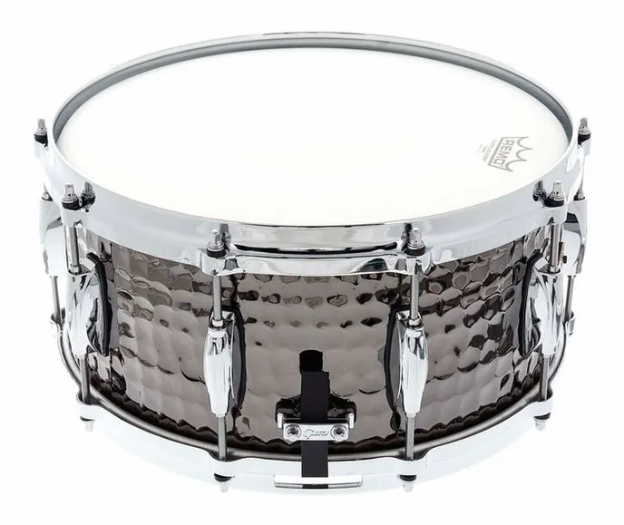 Gretsch Drums 14"x6,5" Black Hammered Snare, vue de près, photo 2