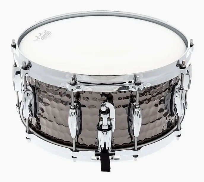 Gretsch Drums 14"x6,5" Black Hammered Snare, vue de profil, photo 3