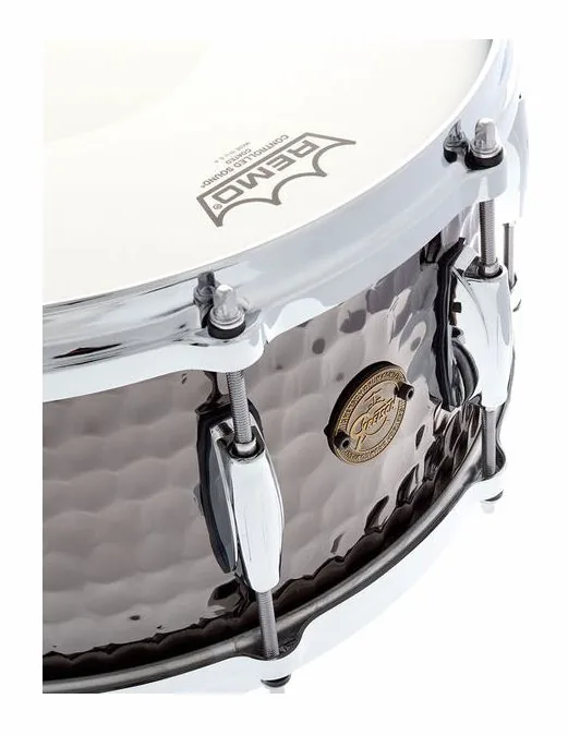 Gretsch Drums 14"x6,5" Black Hammered Snare, vue de près, photo 4
