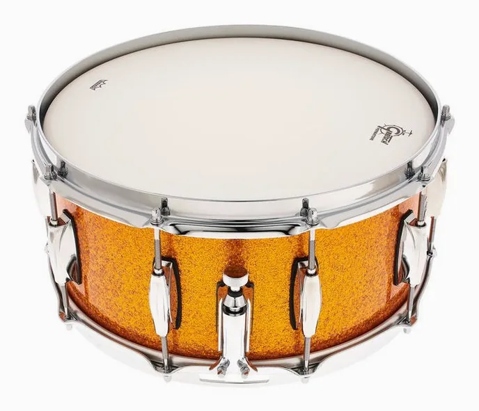 Gretsch Drums 14"x6,5" Snare Brooklyn Gold, vue de près, photo 2