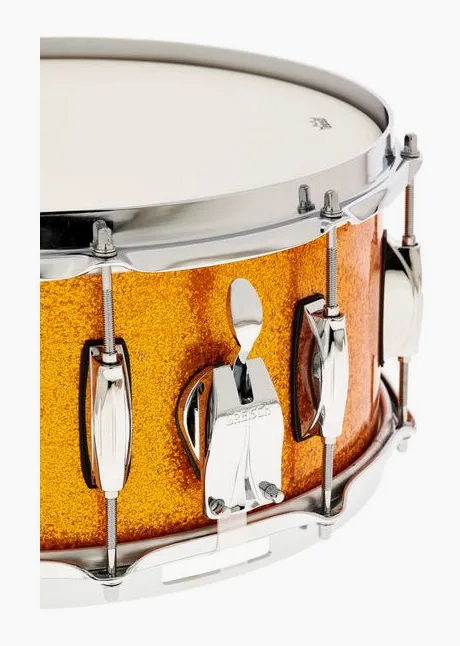 Gretsch Drums 14"x6,5" Snare Brooklyn Gold, vue de trois quarts, photo 4