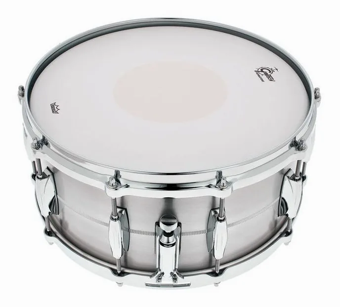 Gretsch Drums 14"x6,5" Solid Aluminum Snare, vue de profil, photo 2