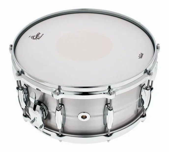 Gretsch Drums 14"x6,5" Solid Aluminum Snare, sur fond neutre, photo 4