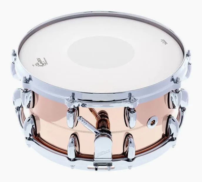 Gretsch Drums 14"x6,5" USA Bronze Snare Drum, vue de dessus, photo 3