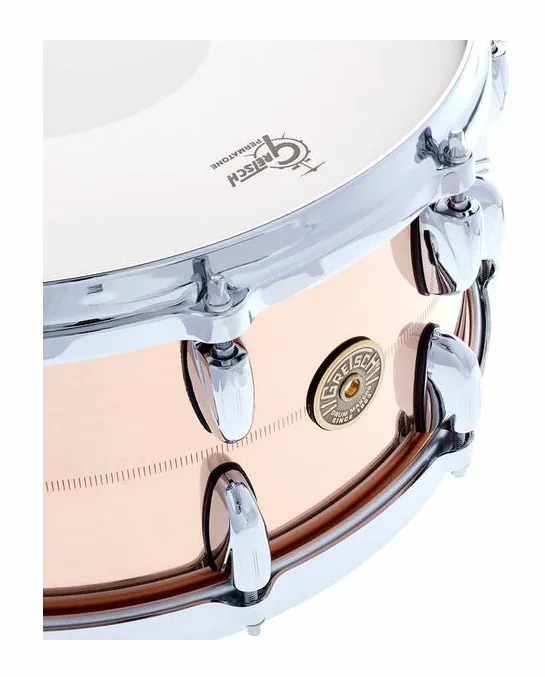 Gretsch Drums 14"x6,5" USA Bronze Snare Drum, vue de dessus, photo 4