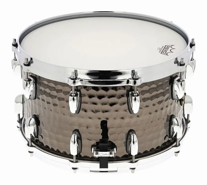 Gretsch Drums 14"x8" Black Hammered Snare, vue de dessus, photo 2