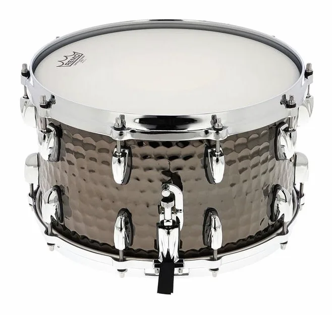 Gretsch Drums 14"x8" Black Hammered Snare, vue de trois quarts, photo 4